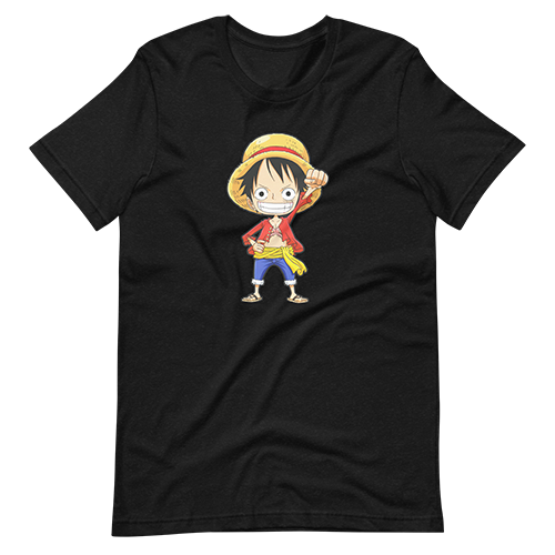 Luffy Chibi Black Shirt